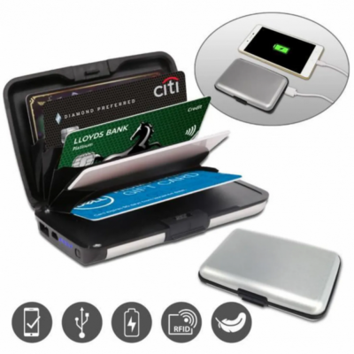 E-Charge Wallet Power Bank – Portefeuille chargeur multifonctionnel