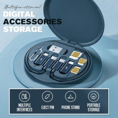 Mini boîte de gadgets numériques, étanche, câble oligData, chargeur de batterie