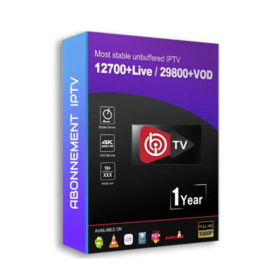 IBO Player IPTV Activation 12 Mois + IPTV TV&VOD HD/UHD/4K