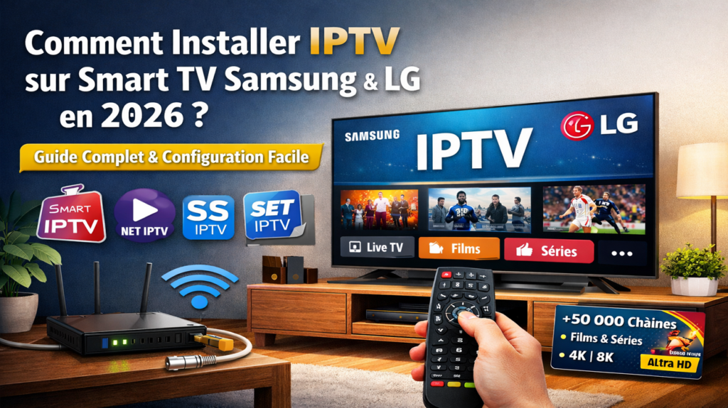 IPTV sur Smart TV (Samsung & LG) en 2026