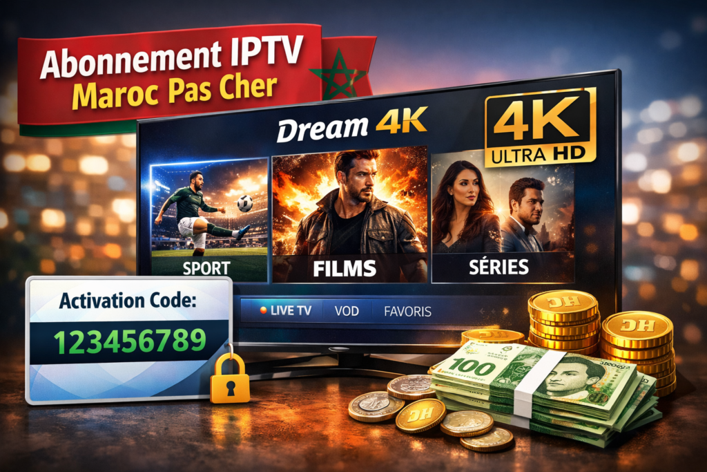 Abonnement IPTV Maroc pas cher 2026