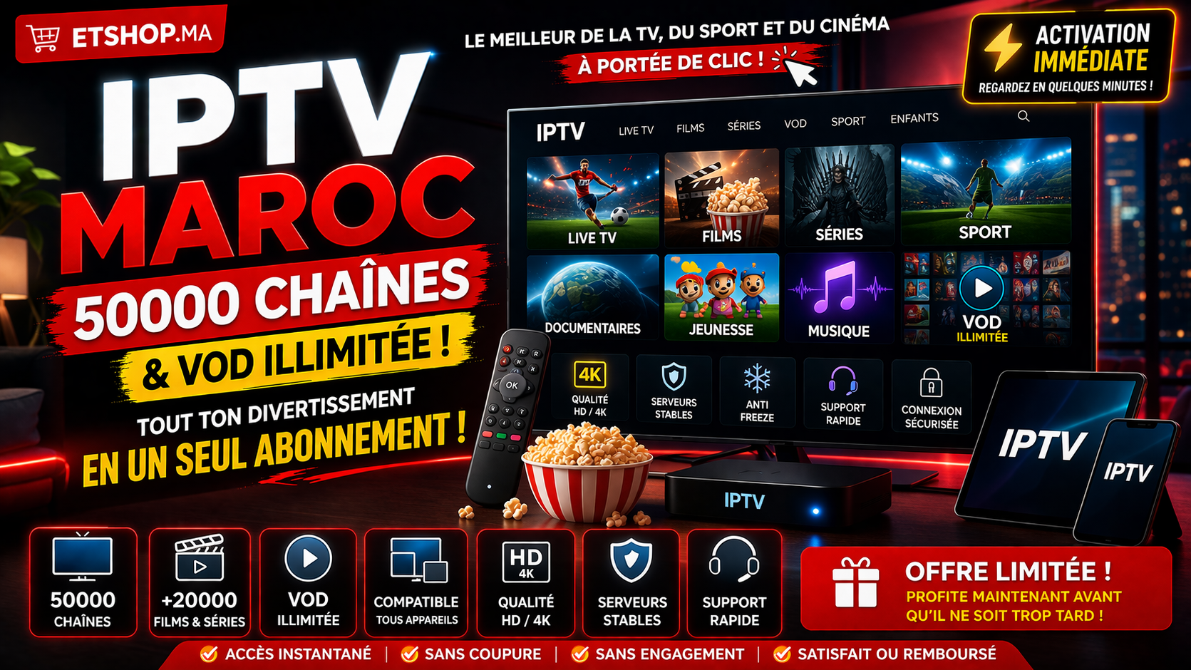 IPTV Maroc 2026 Petit Prix