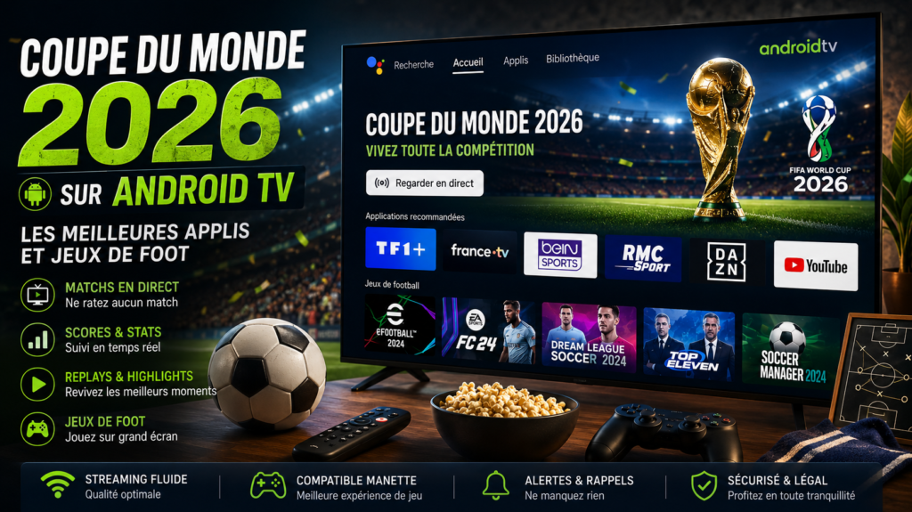 Meilleures applis TV pour suivre la Coupe du Monde 2026