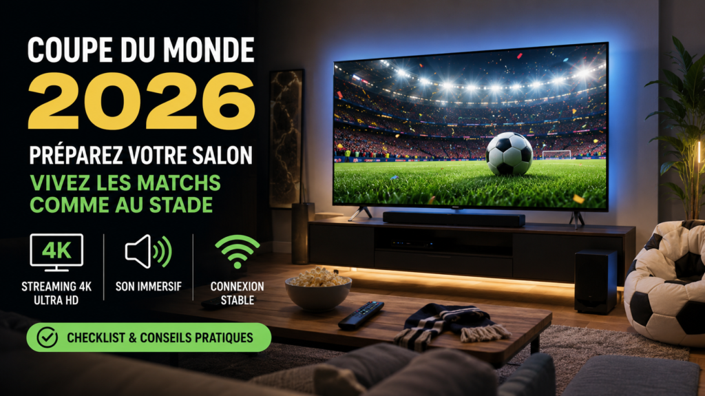 Coupe du monde 2026 préparer son salon facile avec Smart TV 4K