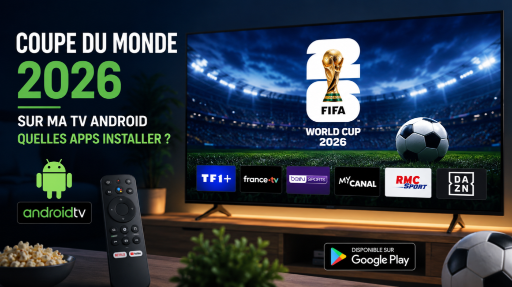 Sur ma TV Android voir la Coupe du Monde 2026 facile