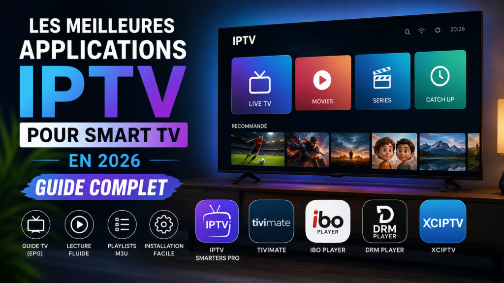 Les meilleures applications IPTV pour Smart TV en 2026
