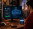 Code numérique PlayStation Network de 500 MAD affiché sur un écran et un téléphone, avec confirmation de paiement